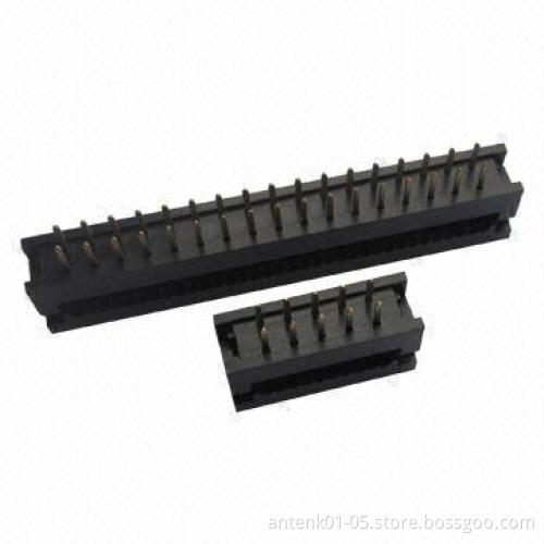 2.54mm IDC DIP Plug Connectors with Brass Contact, Used for Ribbon Cables